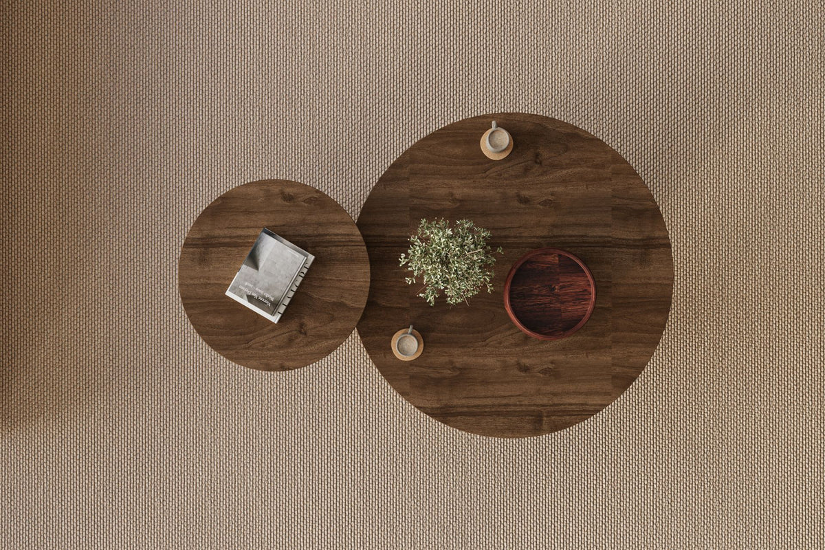 Τραπεζάκι Σαλονιού Set Καρυδί - Travertine 70 x 70 x 40 εκ GR116SAM1510