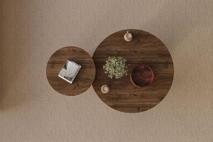 Τραπεζάκι Σαλονιού Set Καρυδί - Travertine 70 x 70 x 40 εκ GR116SAM1510