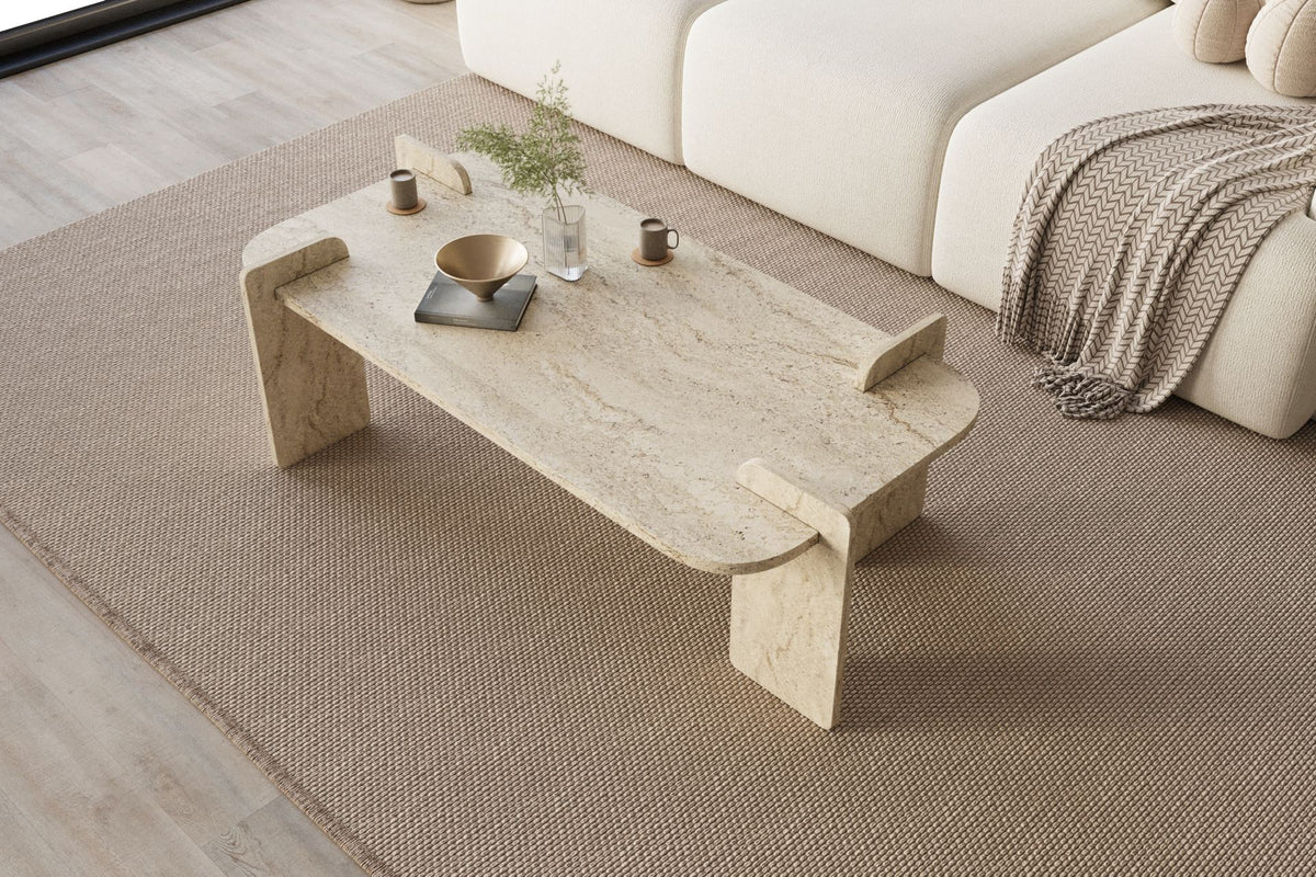 Τραπεζάκι Σαλονιού Travertine 120 x 60 x 35 εκ GR116SAM1513