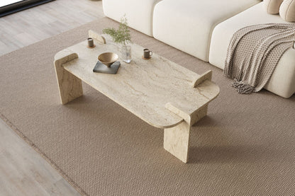 Τραπεζάκι Σαλονιού Travertine 120 x 60 x 35 εκ GR116SAM1513
