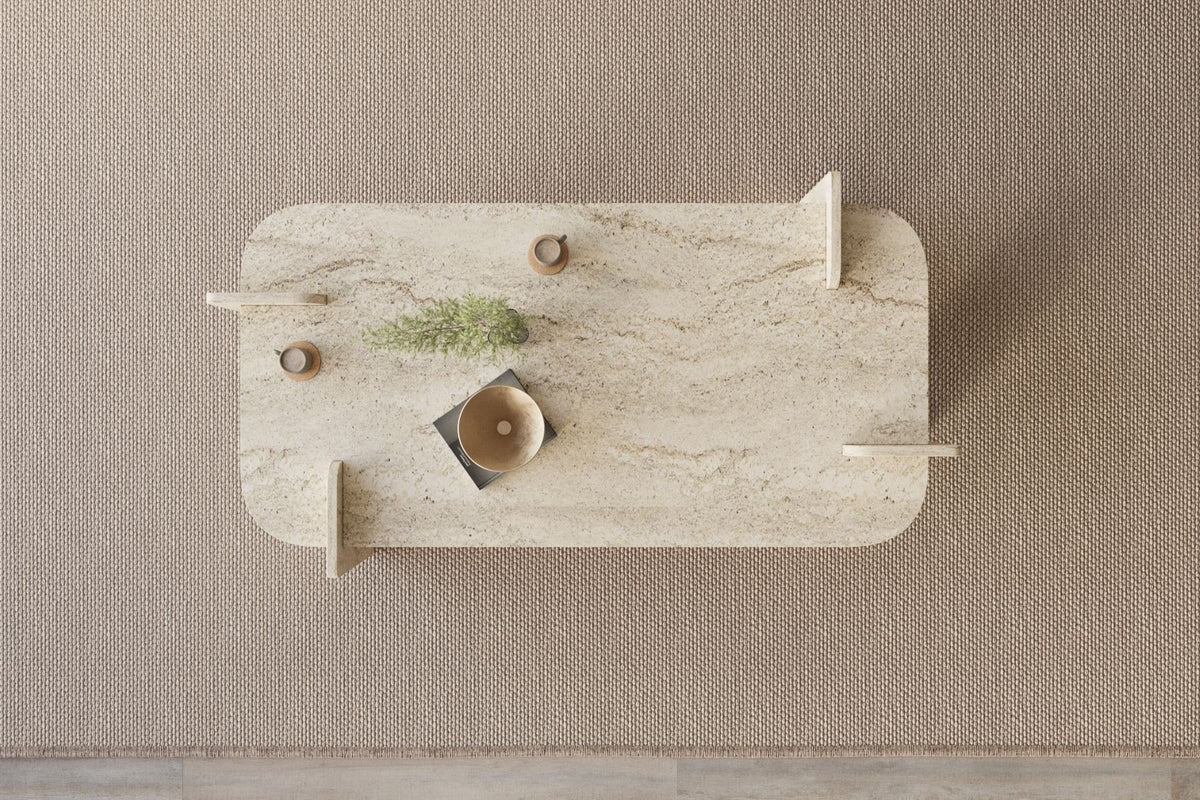 Τραπεζάκι Σαλονιού Travertine 120 x 60 x 35 εκ GR116SAM1513