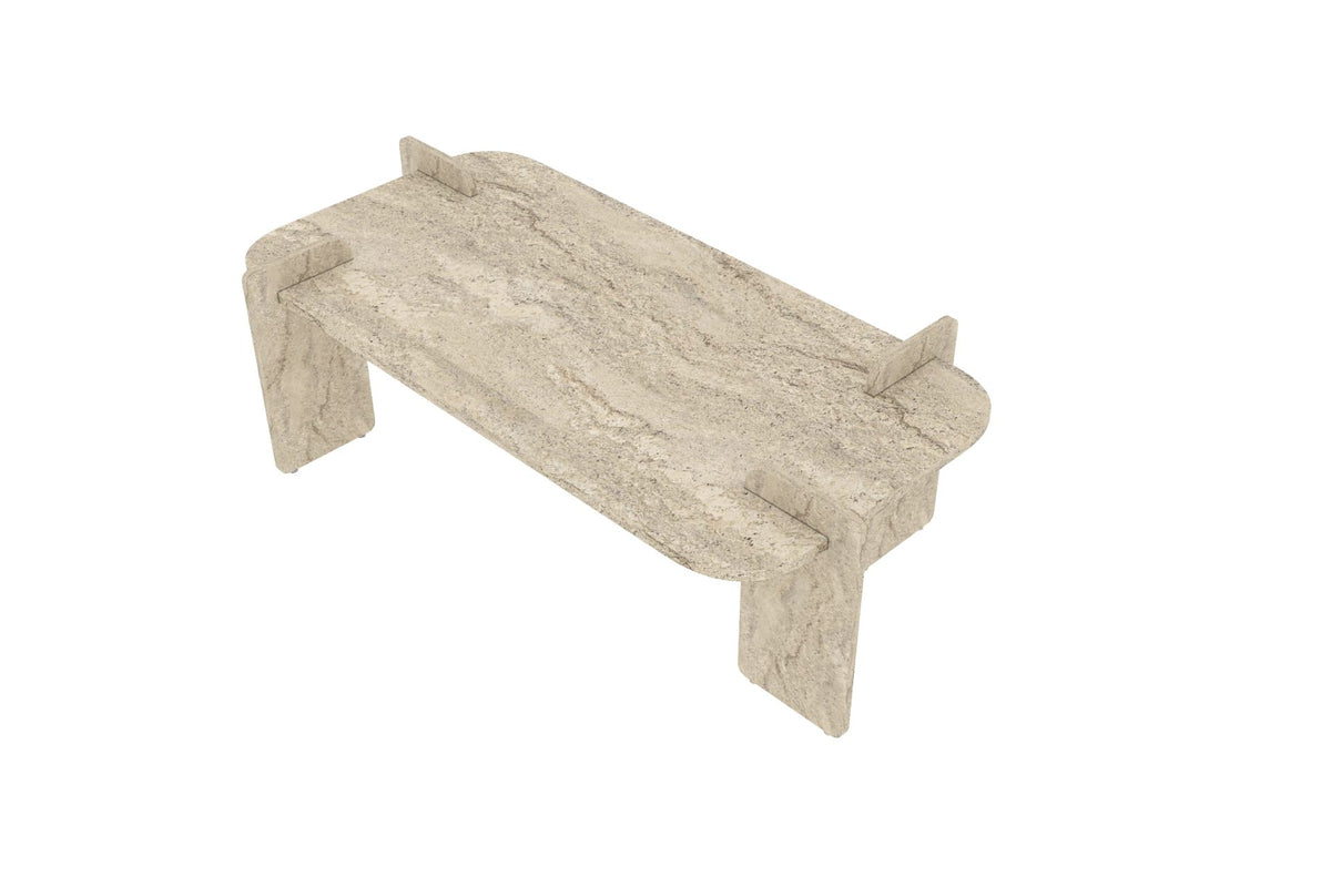 Τραπεζάκι Σαλονιού Travertine 120 x 60 x 35 εκ GR116SAM1513