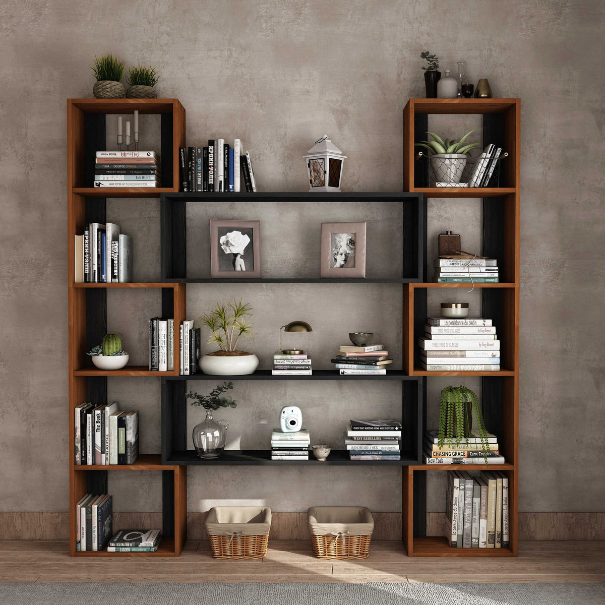 Βιβλιοθήκη 114 × 25 × 200 εκ. Teak GR120PLT1269