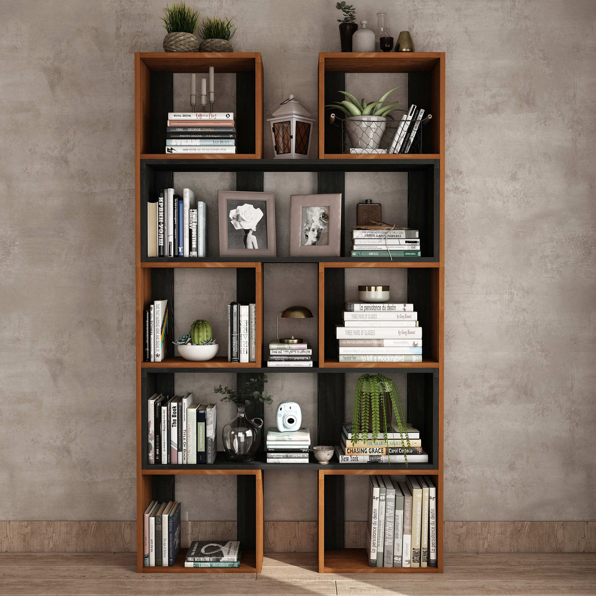 Βιβλιοθήκη 114 × 25 × 200 εκ. Teak GR120PLT1269