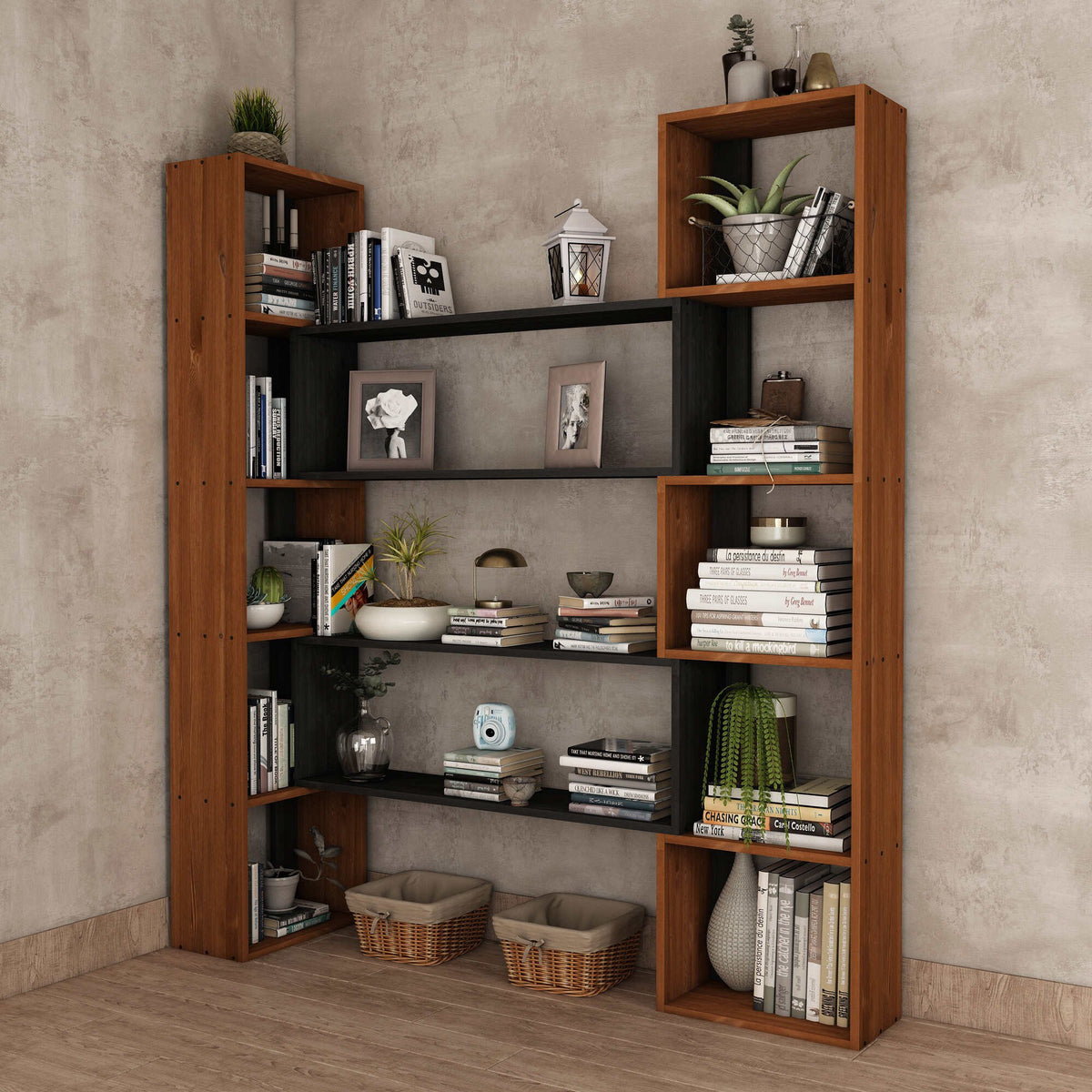Βιβλιοθήκη 114 × 25 × 200 εκ. Teak GR120PLT1269