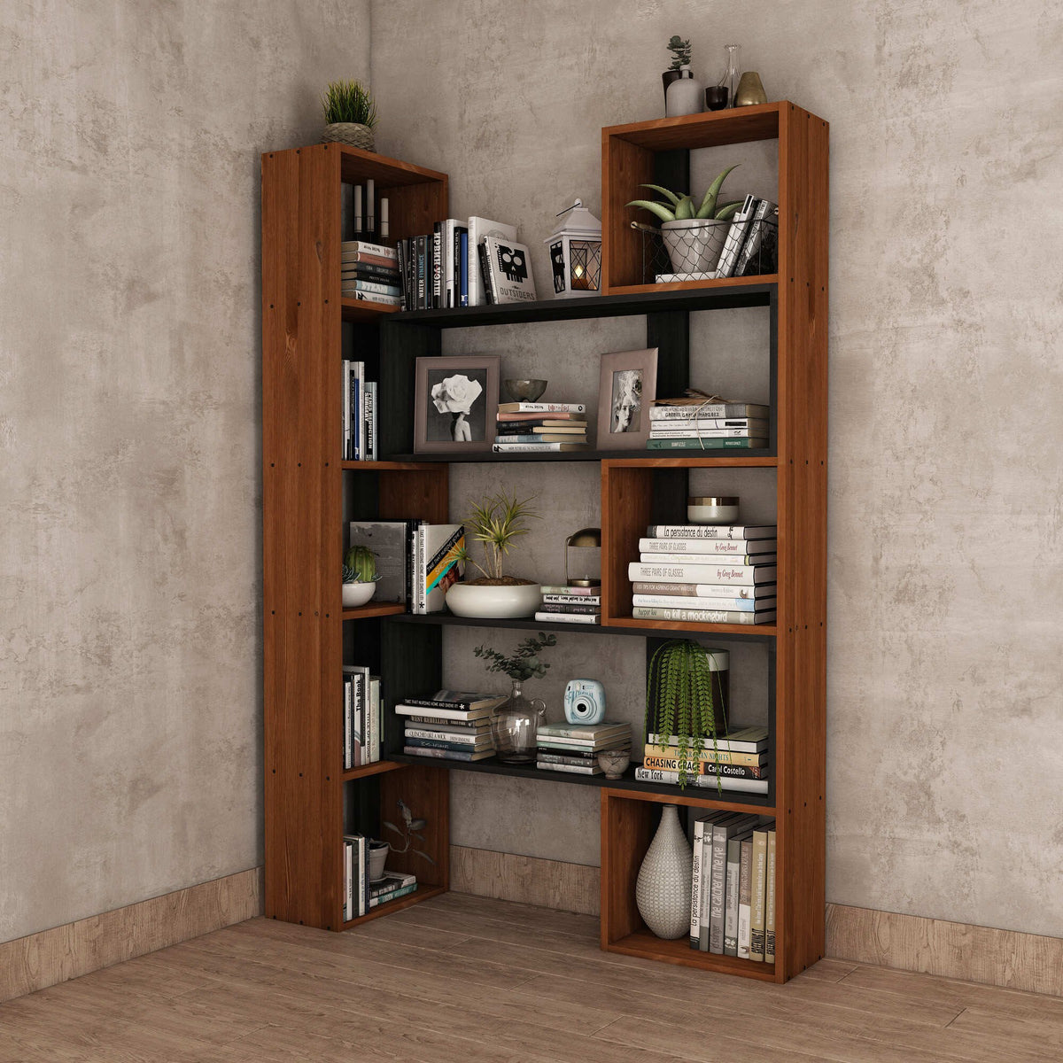 Βιβλιοθήκη 114 × 25 × 200 εκ. Teak GR120PLT1269