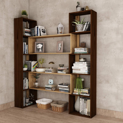 Βιβλιοθήκη 114 × 25 × 200 εκ. Καρυδί GR120PLT1270