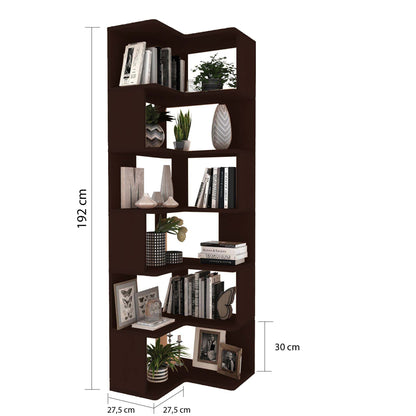 Βιβλιοθήκη 55 × 27 × 192 εκ. Καρυδί GR120PLT1501