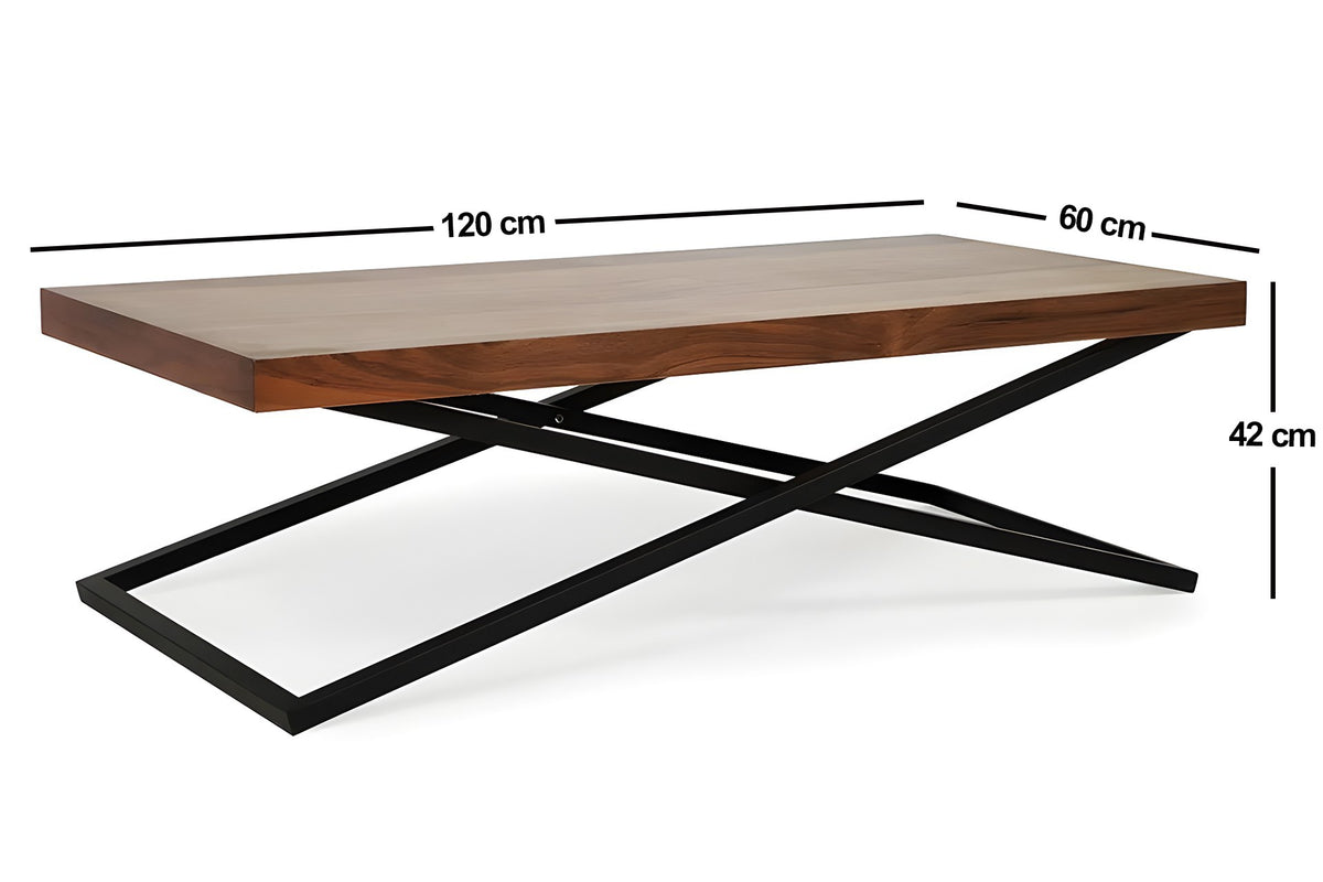 Τραπεζάκι Σαλονιού Καρυδί 120 x 60 x 42 εκ GR141HWR1132