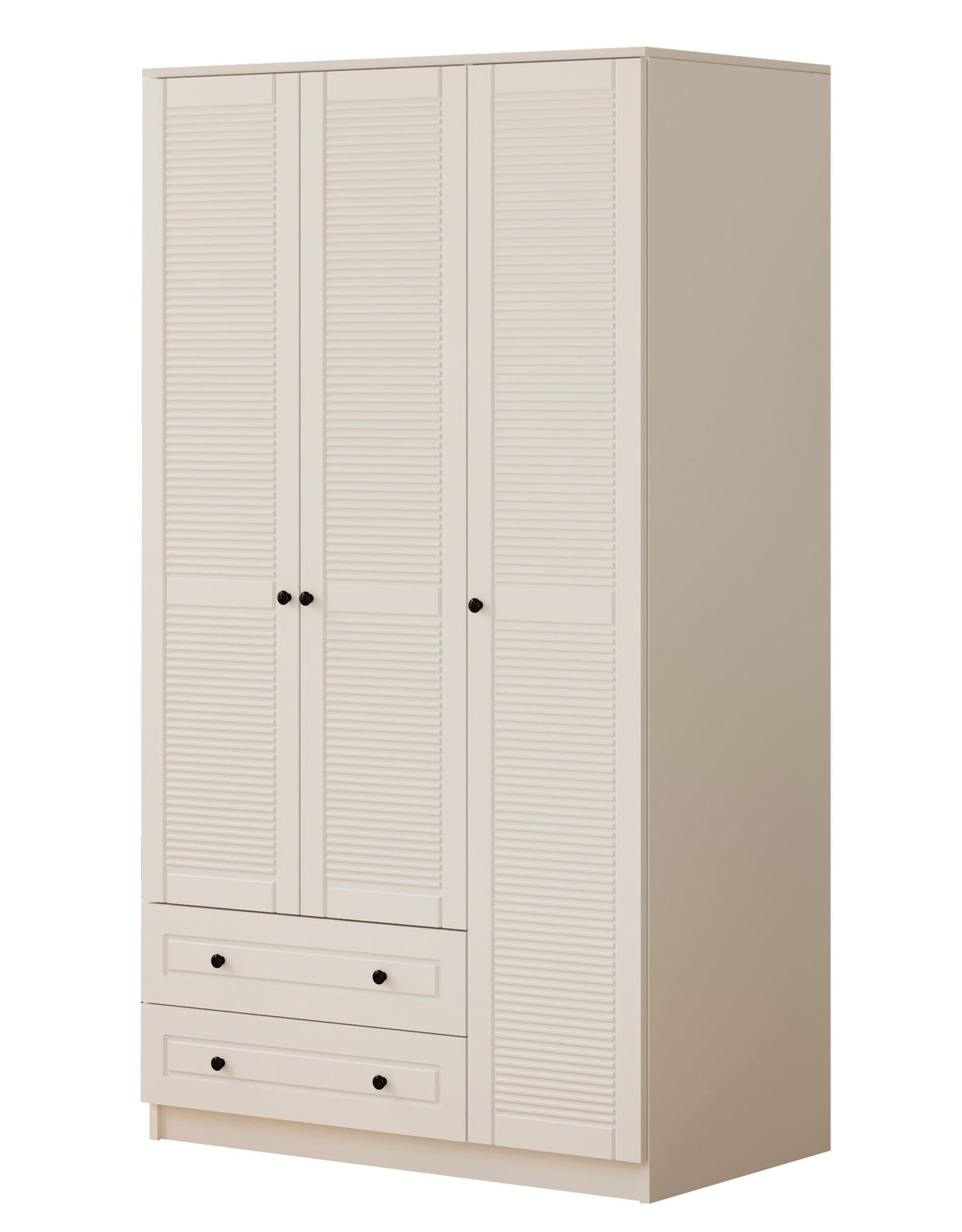 Ντουλάπα 105x184x52 εκ Ματ Λευκό 167RAB1112