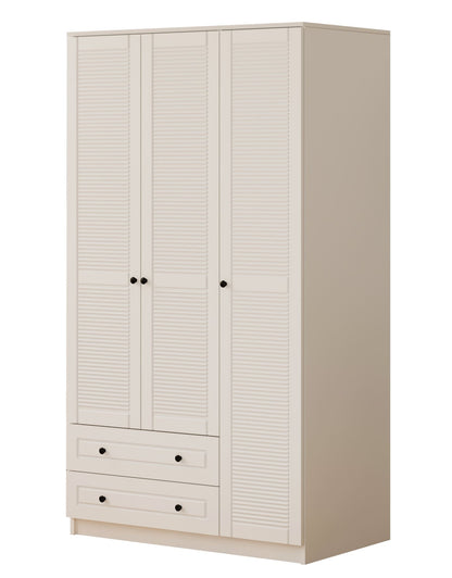 Ντουλάπα 105x184x52 εκ Ματ Λευκό 167RAB1112