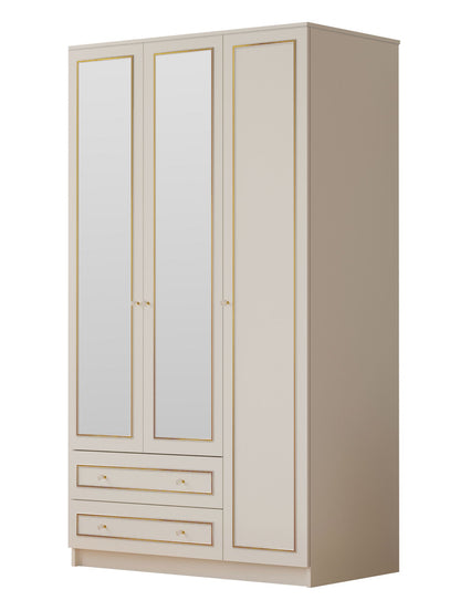 Ντουλάπα 105x180x52 εκ Ματ Λευκό 167RAB1118
