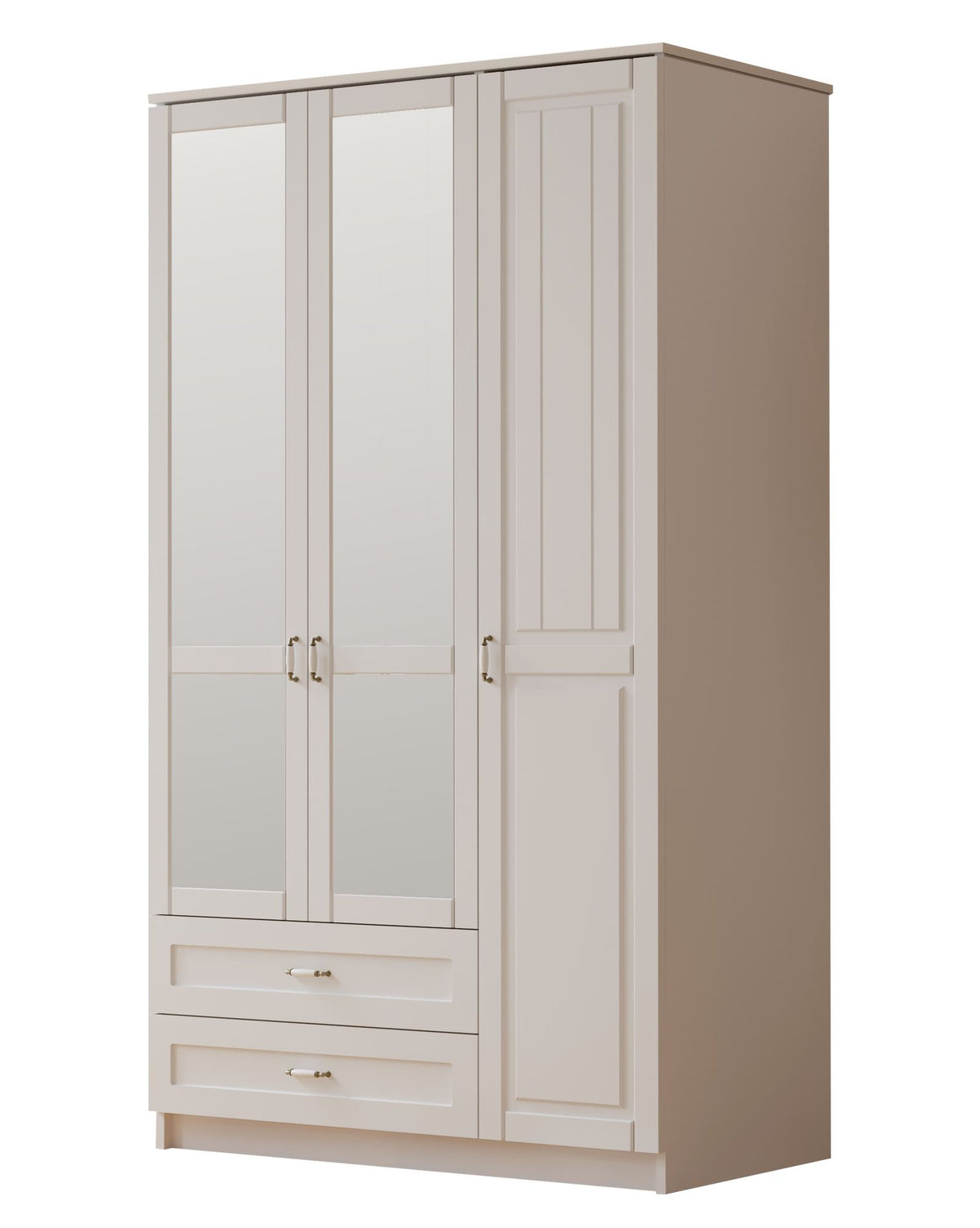 Ντουλάπα 105x184x52 εκ Ματ Λευκό 167RAB1127