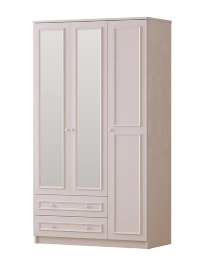 Ντουλάπα 105x210x52 εκ Ματ Λευκό 167RAB1128