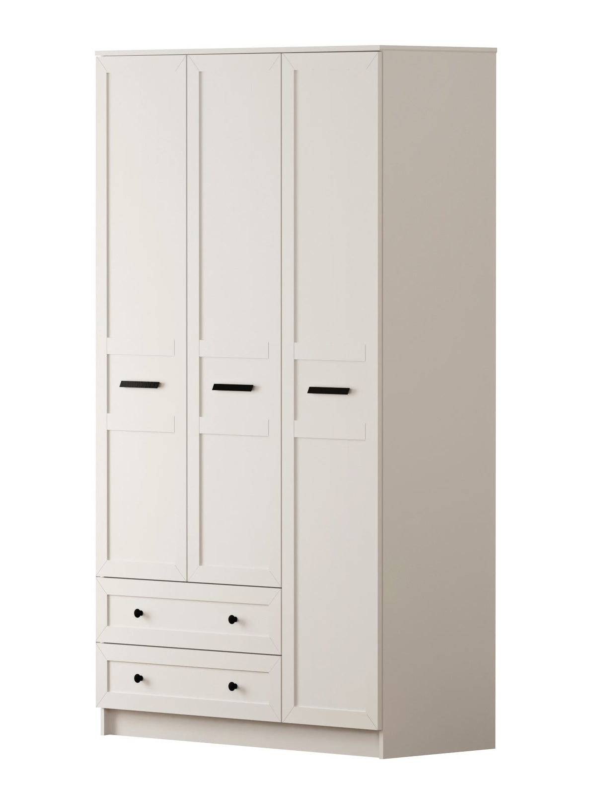 Ντουλάπα 105x184x52 εκ Ματ Λευκό 167RAB1134