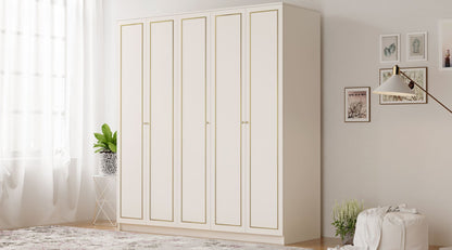 Ντουλάπα 175x210x52 εκ Ματ Λευκό 167RAB1152