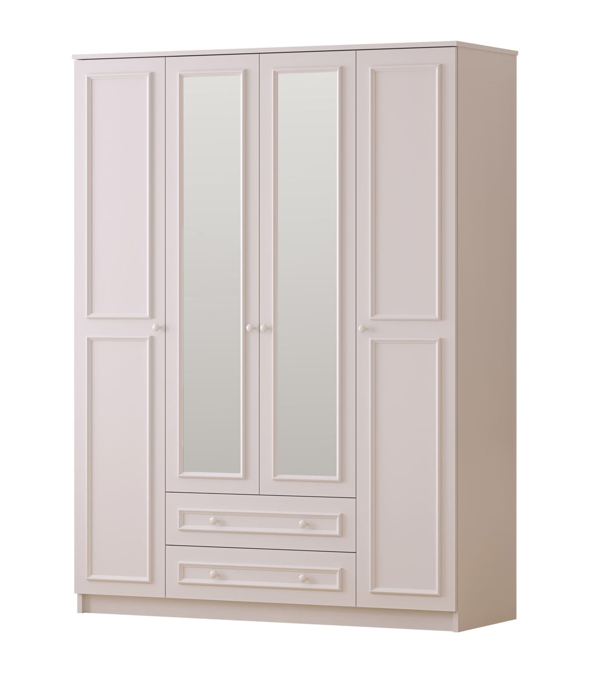 Ντουλάπα 140x210x52 εκ Ματ Λευκό 167RAB1166