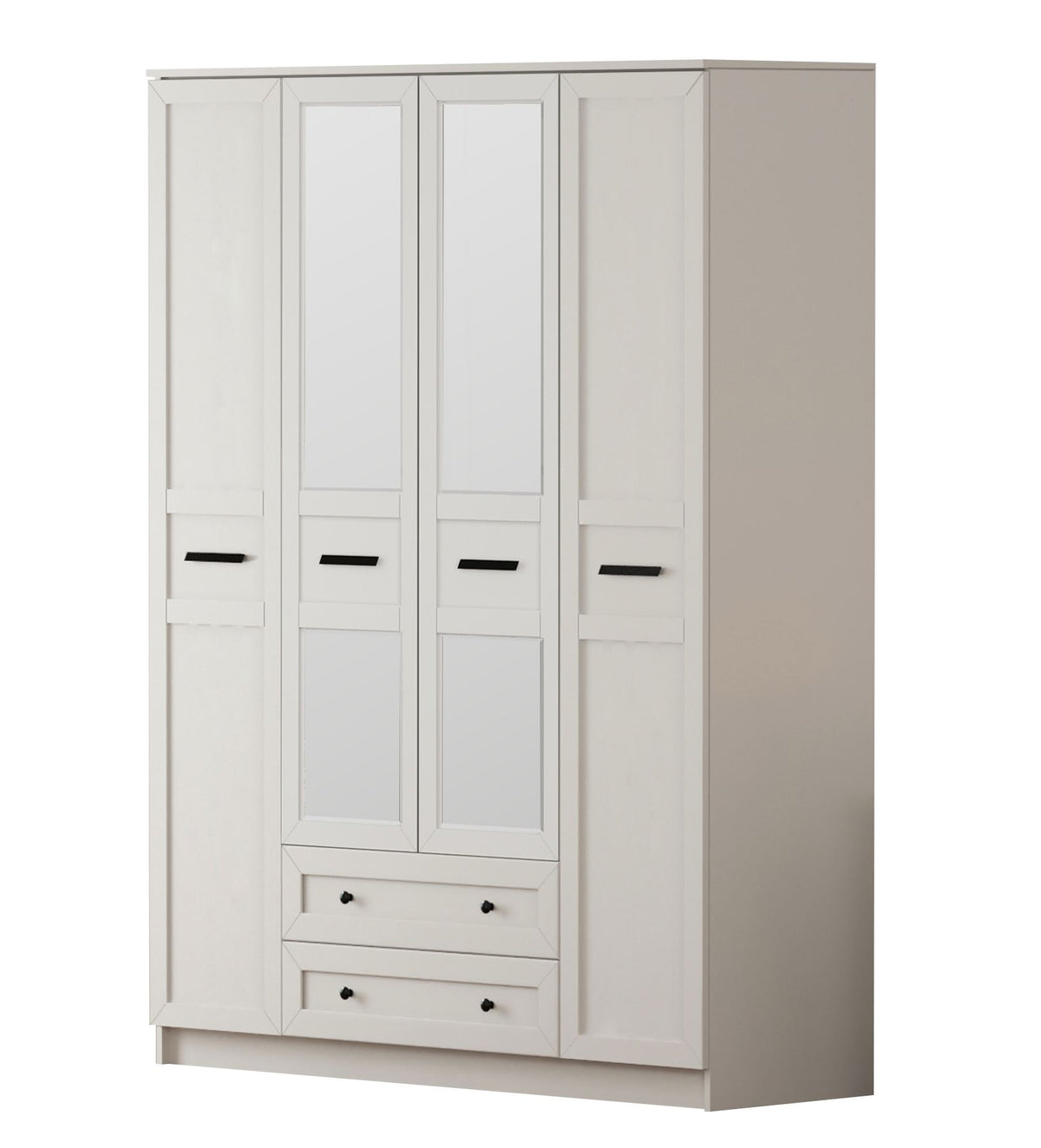 Ντουλάπα 140x210x52 εκ Ματ Λευκό 167RAB1169
