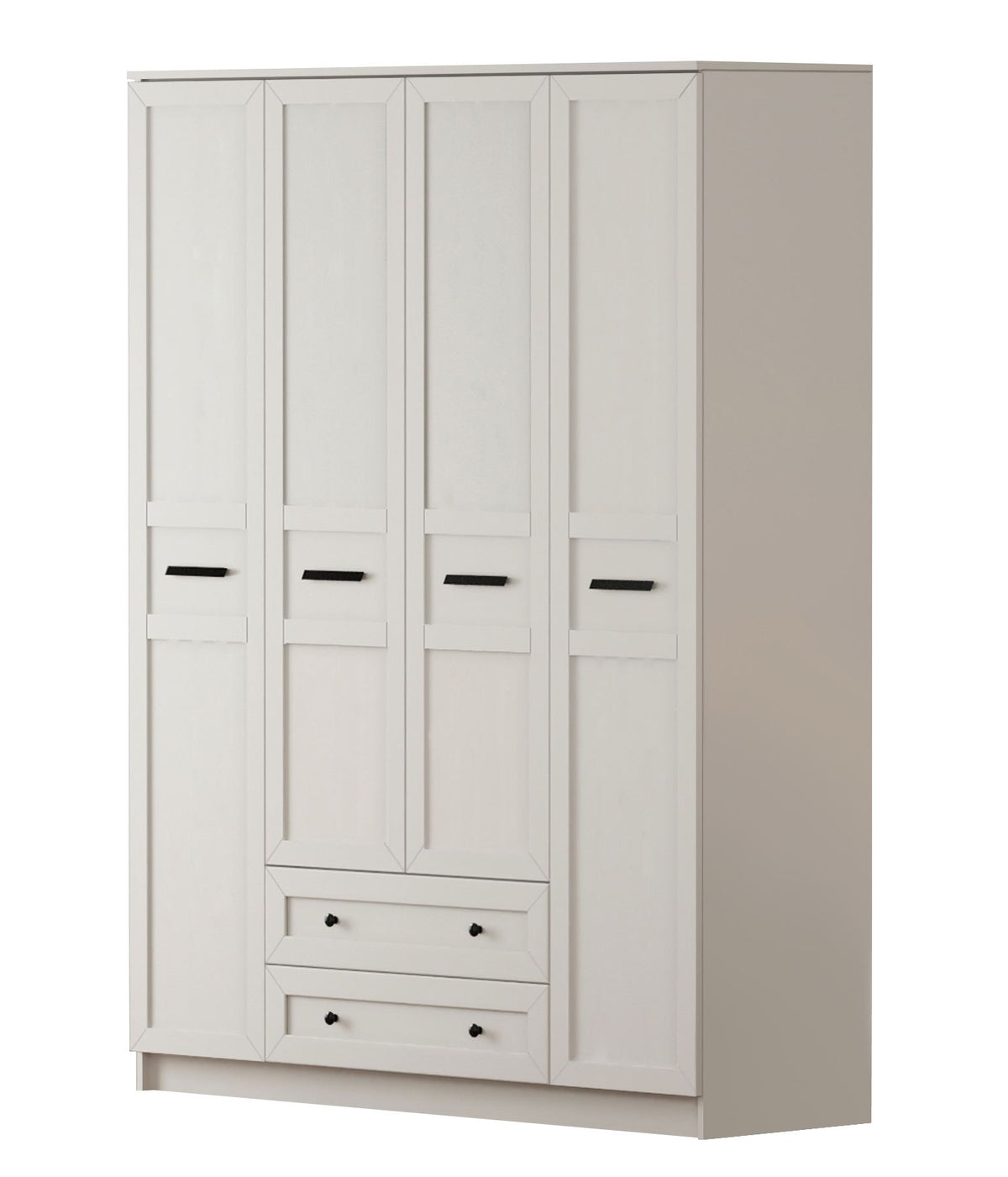 Ντουλάπα 140x210x52 εκ Ματ Λευκό 167RAB1171