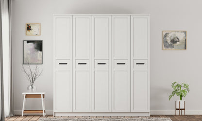 Ντουλάπα 175x184x52 εκ Ματ Λευκό 167RAB1172