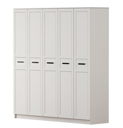 Ντουλάπα 175x210x52 εκ Ματ Λευκό 167RAB1173