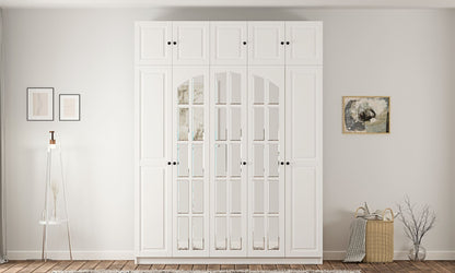 Ντουλάπα 175x240x52 εκ Ματ Λευκό 167RAB1207