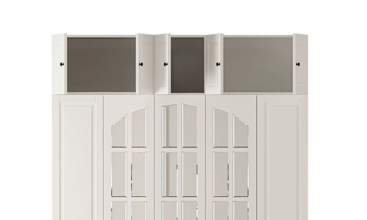 Ντουλάπα 175x240x52 εκ Ματ Λευκό 167RAB1207