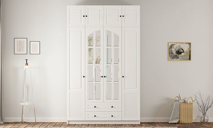 Ντουλάπα 140x240x52 εκ Ματ Λευκό 167RAB1208