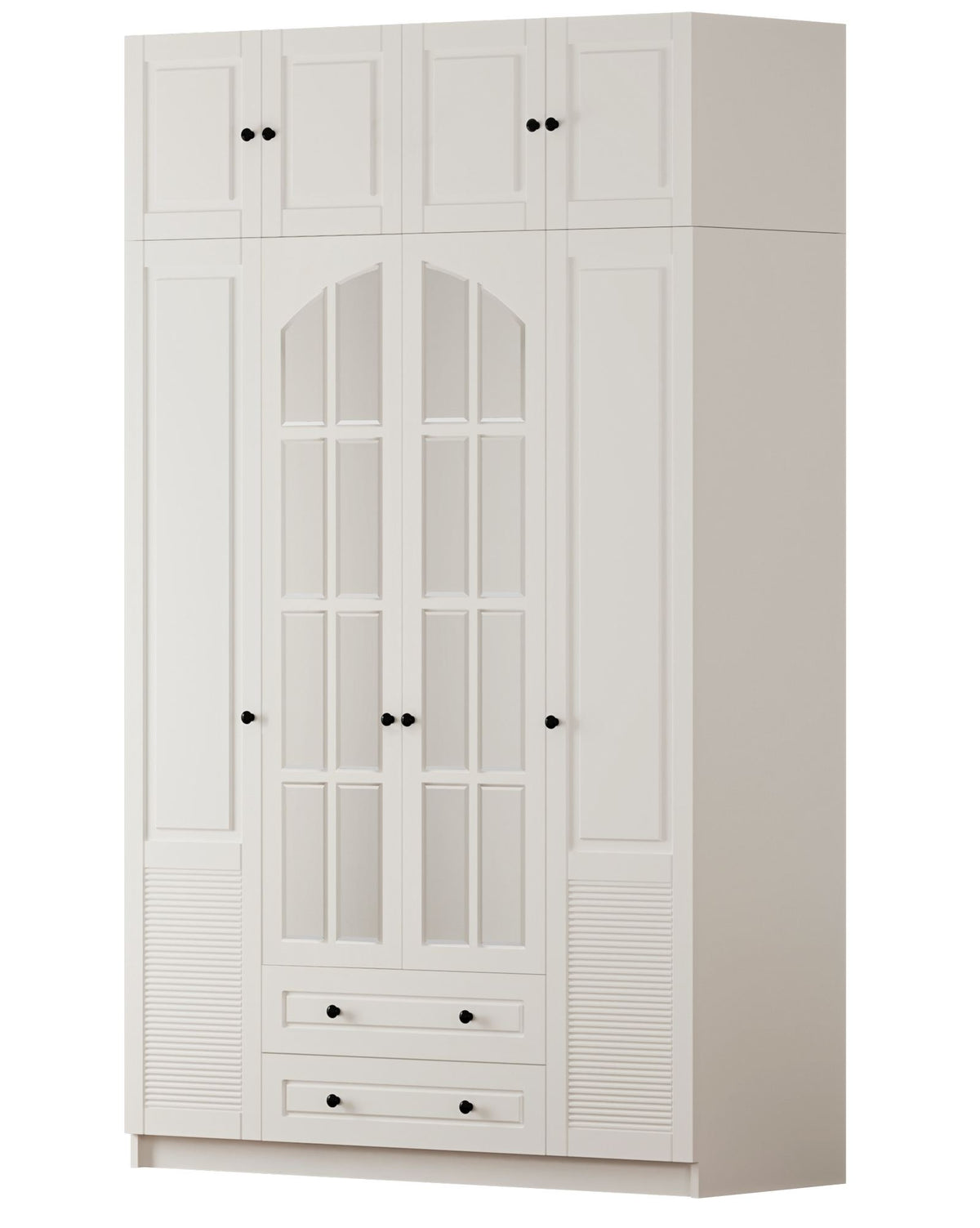 Ντουλάπα 140x240x52 εκ Ματ Λευκό 167RAB1208