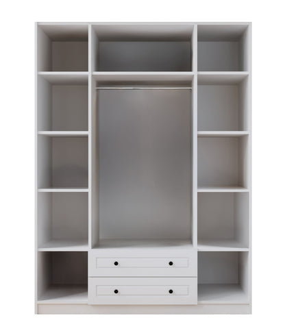 Ντουλάπα 140x240x52 εκ Ματ Λευκό 167RAB1208