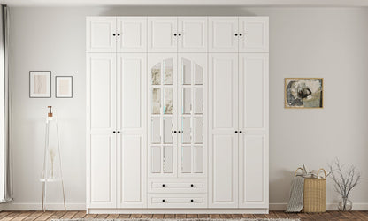 Ντουλάπα 210x240x52 εκ Ματ Λευκό 167RAB1211