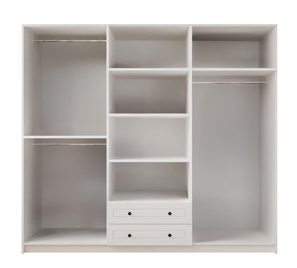 Ντουλάπα 210x240x52 εκ Ματ Λευκό 167RAB1211