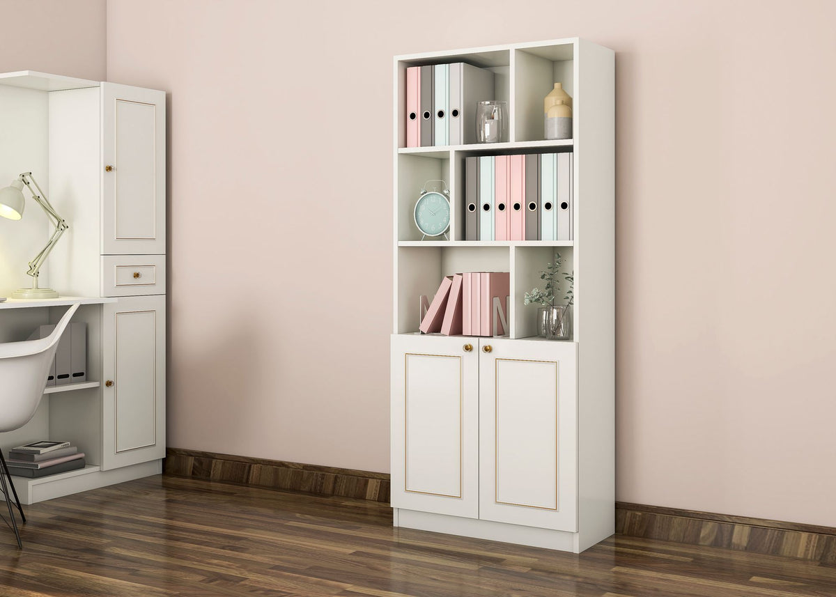 Βιβλιοθήκη 70 × 33 × 180 εκ. Matte Λευκό GR167RAB1706