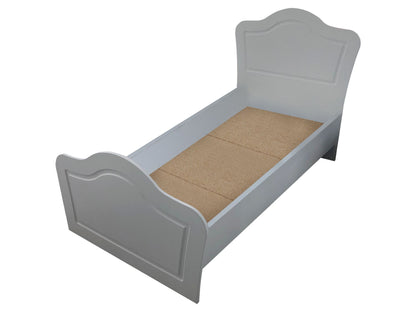 Μονό Κρεβάτι 90x190 cm με Κεφαλάρι MDF σε Ματ Λευκό Χρώμα – Σύγχρονος Σχεδιασμός & Ανθεκτική Κατασκευή | 167RAB2101