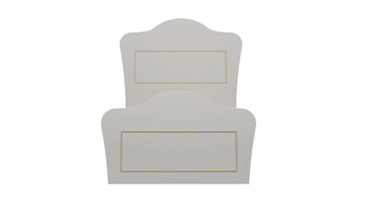 Μονό Κρεβάτι 90x190 cm με Κεφαλάρι MDF σε Ματ Λευκό Χρώμα – Σύγχρονος Σχεδιασμός & Ανθεκτική Κατασκευή | 167RAB2102