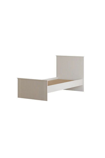 Μονό Κρεβάτι 90x190 cm με Κεφαλάρι MDF σε Ματ Λευκό Χρώμα – Σύγχρονος Σχεδιασμός & Ανθεκτική Κατασκευή | 167RAB2104
