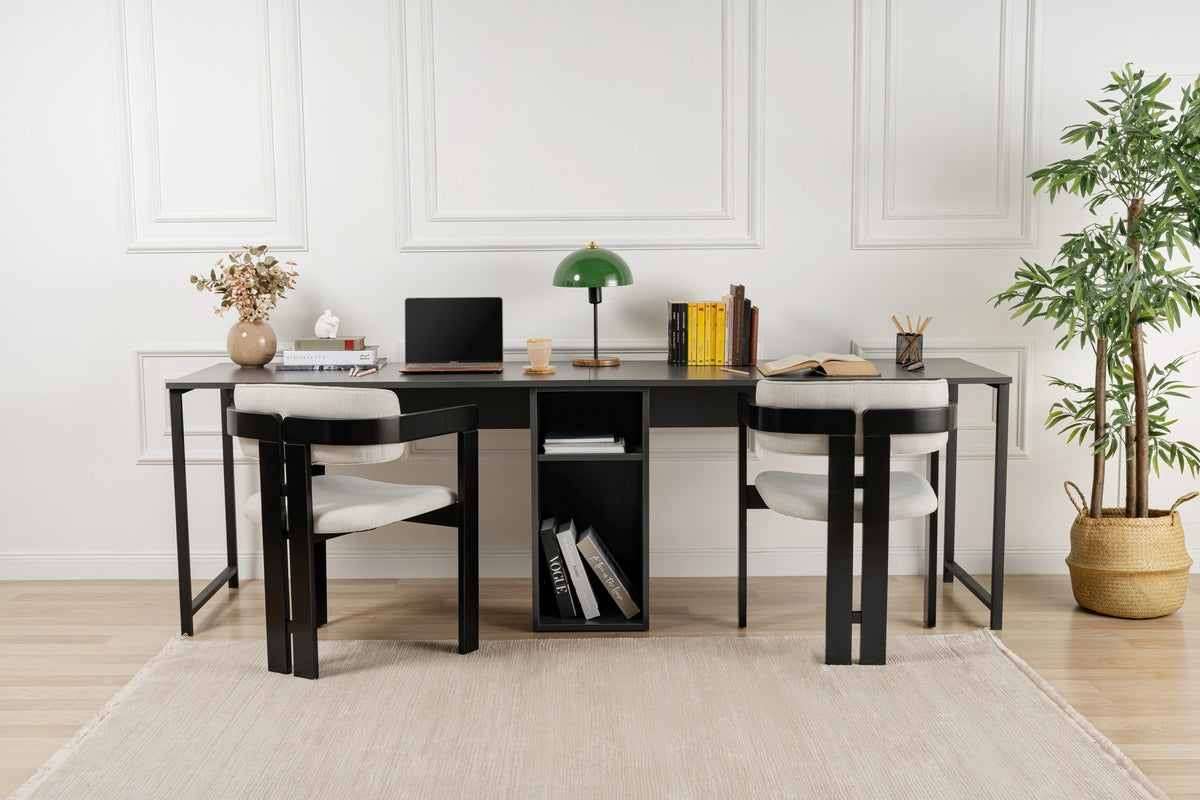 Γραφείο Υπολογιστή και Μελέτης 240x74x60 εκ. Ανθρακί Μαύρο | 241NRD1104