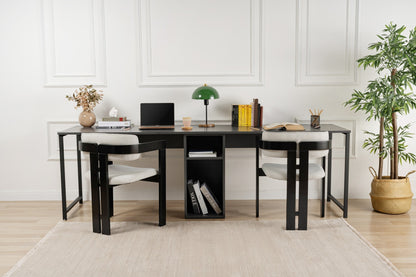 Γραφείο Υπολογιστή και Μελέτης 240x74x60 εκ. Ανθρακί Μαύρο | 241NRD1104