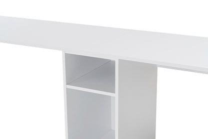 Γραφείο Υπολογιστή και Μελέτης 240x74x60 εκ. Λευκό Χρυσό | 241NRD1105