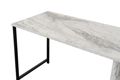 Γραφείο Υπολογιστή και Μελέτης 240x74x60 εκ. Freesia Marble Μαύρο | 241NRD1106