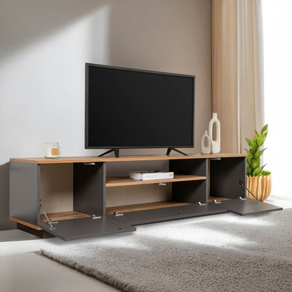 Έπιπλο Τηλεόρασης TV Βάση Σύνθεση Ανθρακί Atlantic Pine | 241NRD1301