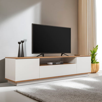 Έπιπλο Τηλεόρασης TV Βάση Σύνθεση Λευκό Atlantic Pine | 241NRD1302