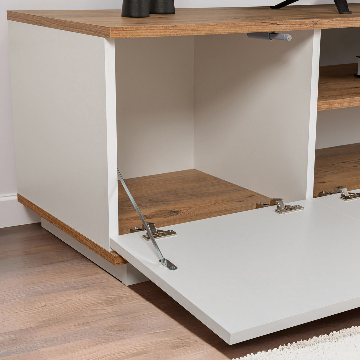 Έπιπλο Τηλεόρασης TV Βάση Σύνθεση Λευκό Atlantic Pine | 241NRD1302