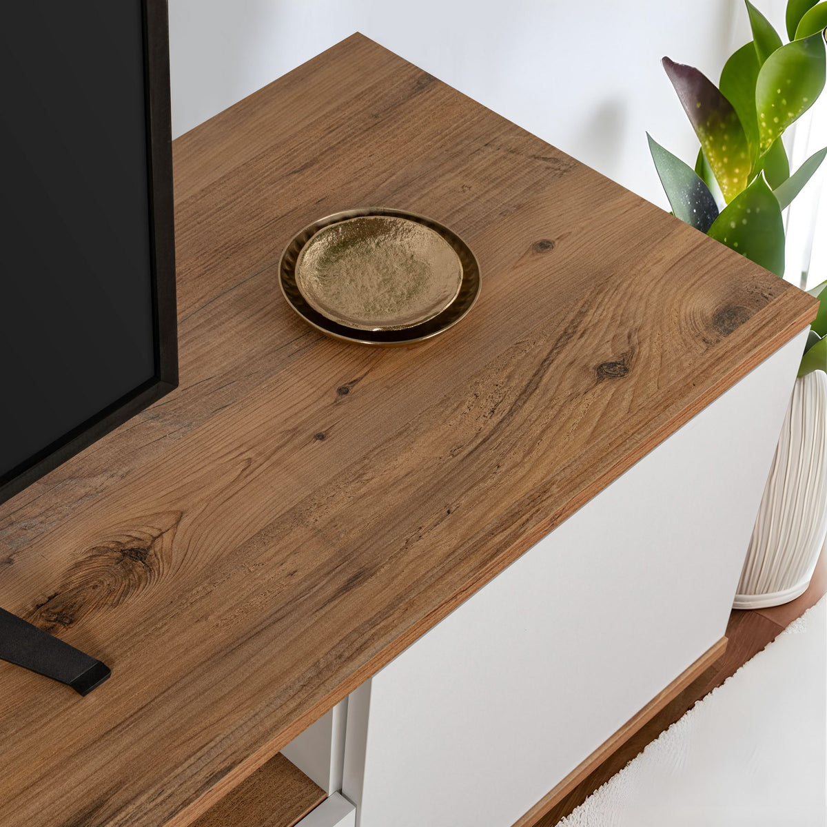 Έπιπλο Τηλεόρασης TV Βάση Σύνθεση Λευκό Atlantic Pine | 241NRD1302