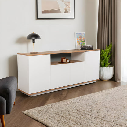 Μπουφές Λευκό Atlantic Πεύκο 180x44,5x75cm | 241NRD1303