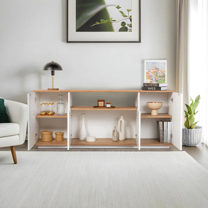 Μπουφές Λευκό Atlantic Πεύκο 180x44,5x75cm | 241NRD1303