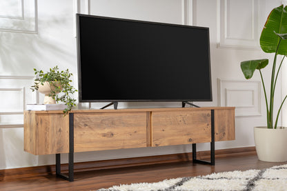 Έπιπλο Τηλεόρασης TV Βάση Σύνθεση Atlantic Pine Μαύρο | 241NRD1311