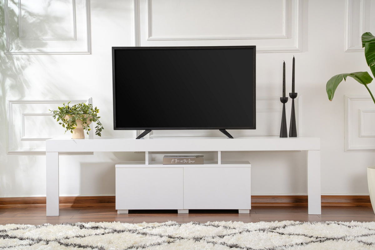 Έπιπλο Τηλεόρασης TV Βάση Σύνθεση Φυσικό Λευκό | 241NRD1323