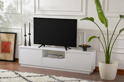 Έπιπλο Τηλεόρασης TV Βάση Σύνθεση Φυσικό Λευκό | 241NRD1325