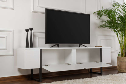 Έπιπλο Τηλεόρασης TV Βάση Σύνθεση Λευκό Μαύρο | 241NRD1330